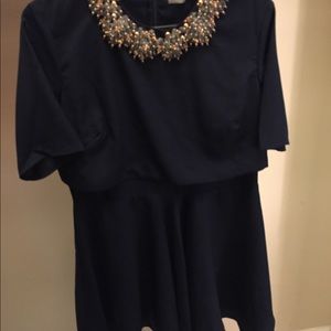 Navy Asos size 12 dress